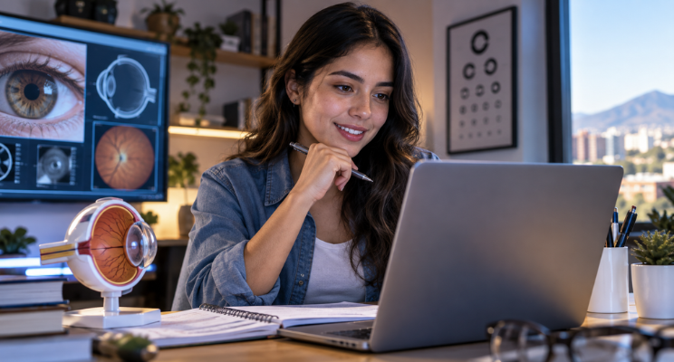 ¿Dónde estudiar Optometría en línea y qué debes revisar?